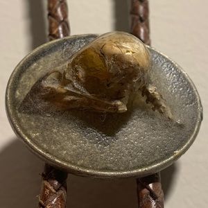 Handmade Bird Skull Bolo